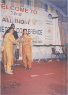 RECEIVED MEMENTO FROM PAST PRESIDENT FROM IOA AT KAHURAO CONFERENCE